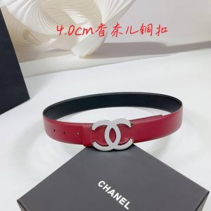4.0Cm 香奈儿腰带，双面头层牛皮皮料，长度：.75.80.85.90.95.100.105.110欧，铜五金扣原版开模定制庆祝]