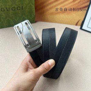 品牌：古奇新款进口小牛皮，手感细腻柔软。搭配纯钢自动精品钢扣，宽度：3.5Cm