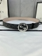 宽度4.0Cm Gucci Marmont系列每一季都会推陈出新，为灵感源于70年代的标志性Gg钢扣配件注入现代精髓。这款Gg Supreme帆布腰带反面采用黑