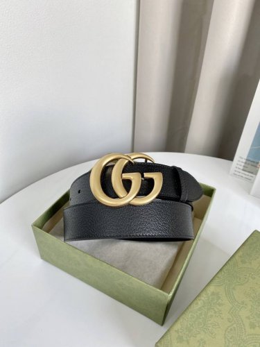 特 配全套包装礼盒 Gucci 原单腰带，猪皮纹进口原版牛皮制造，真空电镀永不掉色五金，宽度4.0Cm