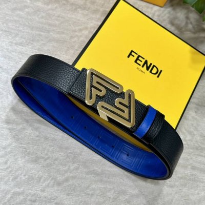 Fendl 芬迪 宽40Mm双面原版小牛皮 搭配单钌钯电镀扣 完美的手感.油边 出众的设计.风格 高贵奢华 时尚大方 高清实拍 货真价实 品质保证 双面用