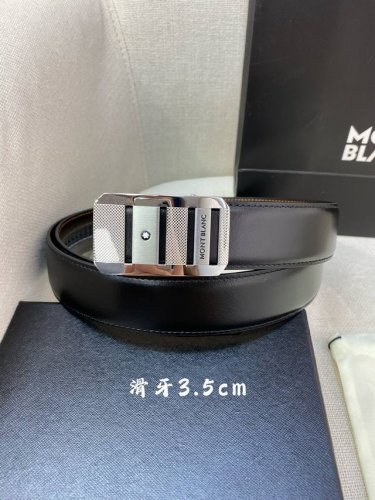 万宝龙男士自动腰带- 宽度34Mm 316精品钢扣 精工打造 手感柔软 可以裁剪