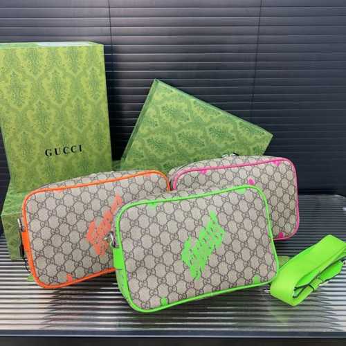 Gucci 古奇 Gg 单肩斜挎包 相机包经典百搭 实物拍摄 原厂原版面料 配送防尘袋 礼盒 27 X 18 Cm。