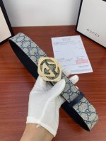 宽度4.0Cm Gucci 經典款G家花面带身頭層皮底；搭配原單镶钻鋼扣採用精挑細選進口頂級牛皮，手感柔軟細膩！做工精緻商務既有時尚