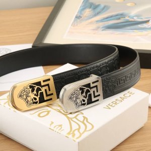 特 Versace范思哲3.8宽精品钢扣，搭配意大利双面进口头层牛皮，可自行选择搭配，精品版扣系列