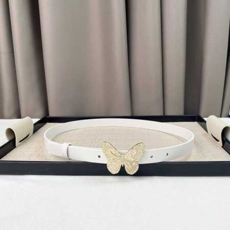 Dior 24早春新款 C D搭扣黄铜小牛皮腰带 经典永存 2.0Cm - 点击图像关闭