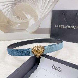 3.0Cm D&G杜嘉班纳腰带，专用牛仔布搭配头层牛皮皮料，长度：.75.80.85.90.95.100欧，铜五金扣原版开模定制庆祝]