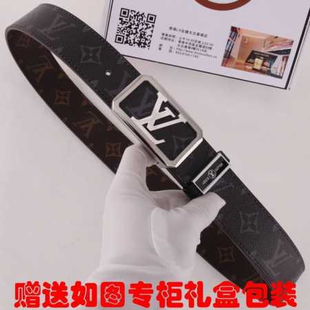 皮带：Lv..路易..威登原单 腰带：百分百头层牛皮，保证真皮。24K纯钢扣双面可用专柜同等质量， 送人自用首选 包装： 请认准如图专柜包装，赠送打孔器，银联发 - 点击图像关闭