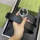 高端品质，实物拍摄 配全套礼盒 ：Gucci 專櫃最新升华版本 寬度38毫米 進口小牛皮壓花衬托稀缺的原廠意大利樹膏皮 搭配做工精緻的gg扣