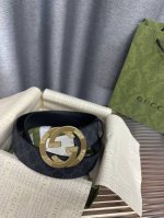 特 Gucci皮带 4.0印花进口防水面料，内衬原版皮底。配以经典互扣式花纹Gg铜金属扣头，原单品质，专柜同款