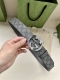 宽度3.8Cm Gucci Gg Marmont系列每一季都会推陈出新，为灵感源于70年代的标志性gg配件注入现代精髓。这款灰色和黑色gg Supreme帆布腰