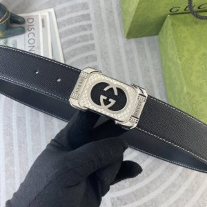 古奇 特种皮腰带系列 ，原厂五金精品不锈钢扣，手感柔软舒适 宽3.8Cm。