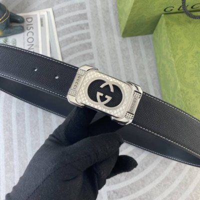 古奇 特种皮腰带系列 ，原厂五金精品不锈钢扣，手感柔软舒适 宽3.8Cm。