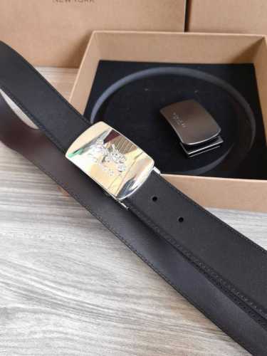 Coach蔻驰 高品质 3.8Cm 高真空电镀五金 ，可双面使用 配备专柜装礼盒