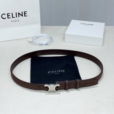 Celin E新品立体浮标扣女士腰带 意大利进口小牛皮 搭铜扣 宽度2.5