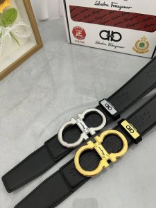品名：菲拉格幕 原单 材质：原单牛皮腰带 百分百头层牛皮腰带保证真皮，24K纯钢扣，专柜原单品质、做工精细，时尚大牌，送人自用首选 包装： 请认准如图专柜包装赠