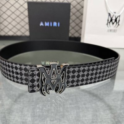 爱美丽Amiri最新网红爆款双面牛皮皮带配原装盒专柜同步3.8宽新款上市了，原版牛皮，搭配钢扣，优雅，大方用的方便。谢谢你转载。