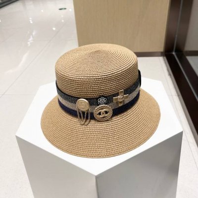 香奈儿Chanel草帽 徽章小香组合设计 官方同步 原单品质 重工定制 独一无二 欧美时尚大牌
