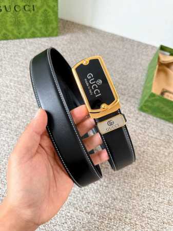 品名：古奇.Gu...Cci 腰带自动带 皮带 型号：自动扣，纯钢材质自动扣，自动带身，尾部外穿款 材料：百分百头层牛皮，保证真皮。24K纯钢扣专柜同等质量， - 点击图像关闭