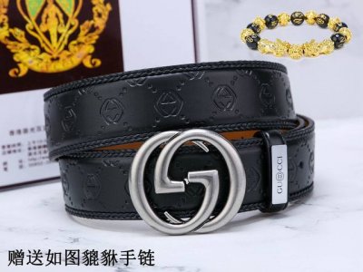 皮带：古奇.Gu...Cci原单 腰带：百分百头层牛皮，保证真皮。24K纯钢扣双面可用专柜同等质量， 送人自用首选 包装： 请认准如图专柜包装，赠送打孔器，银联