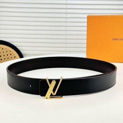 Lv。商务休闲、正装均可佩戴！3.8Cm 最新款扣头，抛光扣头、时尚百搭双面佩戴