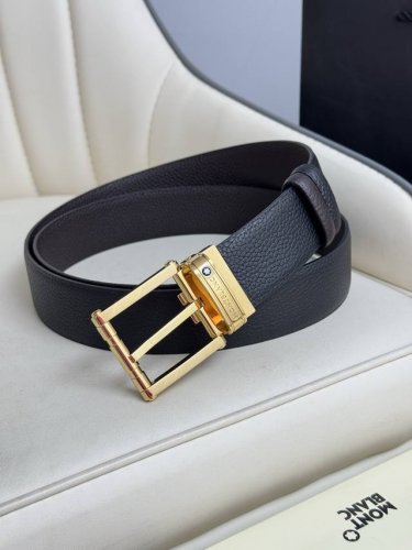 Montblanc万宝龙 宽3.5Cm 采用头层牛皮 精品针式扣头 自由裁剪商务休闲