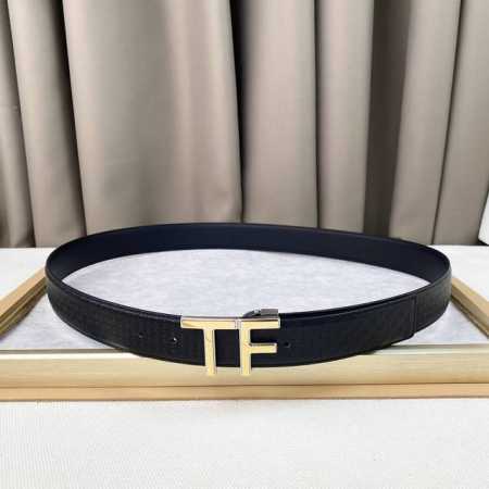 男士Tf 汤尼.福特 牛皮。柔软细腻，百搭大方，宽3.5Cm 、 官网同步，纯铜五金，可裁剪设计！ - 点击图像关闭