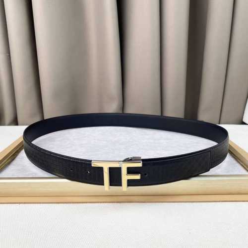 男士Tf 汤尼.福特 牛皮。柔软细腻，百搭大方，宽3.5Cm 、 官网同步，纯铜五金，可裁剪设计！