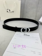 宽度3.0Cm Dior 迪奧 爆款平面無線帶身 Saddle进口小牛皮带身金属“Cd”标志 採用進口雙面頭層牛皮