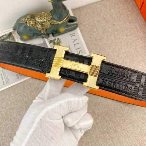爱马仕 特种皮腰带系列 ，原厂五金精品不锈钢扣，手感柔软舒适 宽3.8Cm。
