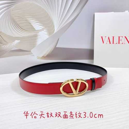 3.0Cm 华伦天奴双面条纹腰带 双面头层牛皮皮料 长度 .75.80.85.90.95.100.105.欧 铜五金扣原版开模定制庆祝]