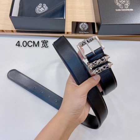 正品开版 Ch克罗心皮带 镀银S925 克罗心经典款藤蔓柱皮带 男女都 日常百搭 非常酷 女款宽度3.0Cm， 男款宽度4.0Cm， 300 - 点击图像关闭