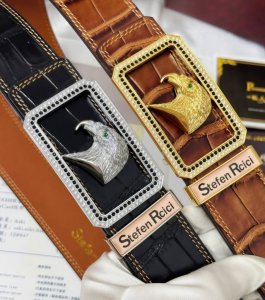 皮带: Stefen Rcici.史特芬.尼茨 腰带: 顶级原单复刻.私人订制高端特供版 等级: 进口原厂头层鳄鱼皮纹路-24K纯钢材质.镶钻石真空电镀工艺.老