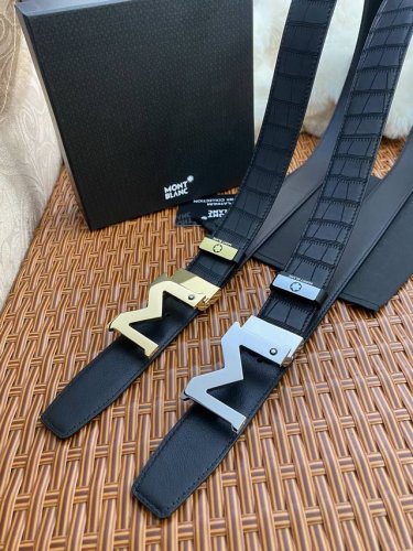 品名：万宝龙 Montblanc 原单 材质：原单牛皮腰带 百分百头层牛皮腰带保证真皮，24K纯钢扣，专柜原单品质、做工精细，时尚大牌，送人自用首选 包装： 请