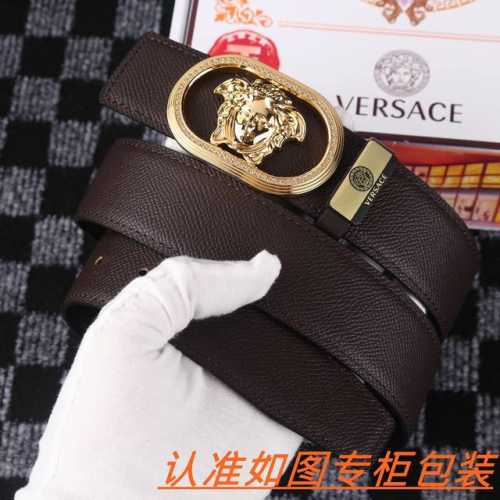 男士腰带：范思哲 原单 男士皮带：百分百头层牛皮，保证真皮。24K纯钢扣双面可用专柜同等质量， 送人自用首选 包装： 请认准如图专柜包装，赠送打孔器，银联发票，