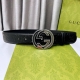 特 Gucci[正] 原单 纯钢花纹五金 永不掉色 头层牛皮 精工制作 4.0Cm 原厂压花 高端套华 实物拍摄 ！