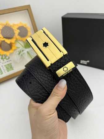品名：万宝龙 Montblanc 材质：原单牛皮腰带 百分百头层牛皮腰带保证真皮，24K纯钢扣，专柜原单品质、做工精细，时尚大牌，送人自用首选 包装： 请认准如 - 点击图像关闭