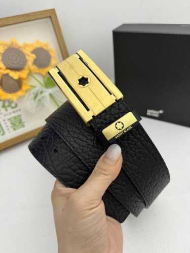 品名：万宝龙 Montblanc 材质：原单牛皮腰带 百分百头层牛皮腰带保证真皮，24K纯钢扣，专柜原单品质、做工精细，时尚大牌，送人自用首选 包装： 请认准如