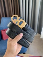 特 Ferragamo.菲拉格慕 全套包装 宽度3.5Cm 高级定制款男士皮带 双面进口牛皮 可双面使用 自行选择搭配 真材实料 很有质感 时尚经典不失风范 搭