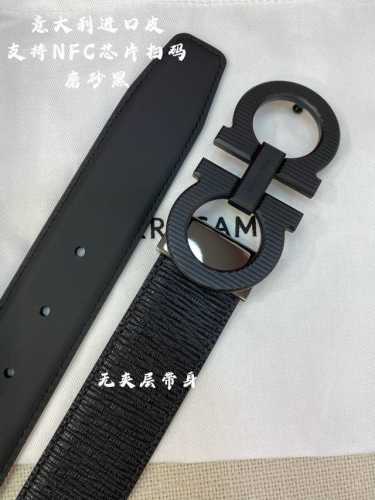 特 Ferragamo菲拉格慕 Nfc芯片扫码款 正品尺寸3.5Cm意大利原厂皮
