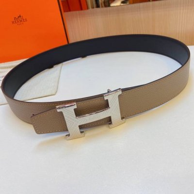 特 Hermes ㊣ 38Mm腰帶 精钢五金 搭配双面原版皮，双面可用！高端大气上档次！