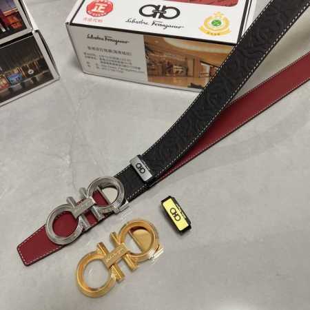 品名：菲拉格幕 原单皮带 材质：原单牛皮腰带 百分百头层牛皮腰带保证真皮，24K纯钢扣，专柜原单品质、做工精细，时尚大牌，送人自用首选 包装： 请认准如图专柜包 - 点击图像关闭