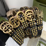 特 P330 古奇，原单Gucci。宽度4.0Cm，意大利原厂复刻进口，时尚个性，精品铜扣与正品零距离接触，意大利进口树膏皮配以虎形带扣，带身采用纯手工撞丁，细