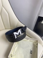 Montblanc万宝龙 宽3.5Cm 采用头层牛皮 精品针式扣头 自由裁剪商务休闲皮带