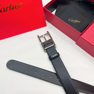 卡地亚男士商务正装腰带 精品扣头、敢承诺双面头层牛皮送礼自用推荐给大家[社会社会]尺寸3.5Cm