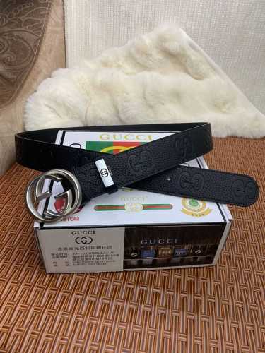 品名：古奇.Gu...Ci 原单 材质：原单牛皮腰带 百分百头层牛皮腰带保证真皮，24K纯钢扣，专柜原单品质、做工精细，时尚大牌，送人自用首选 包装： 请认准如