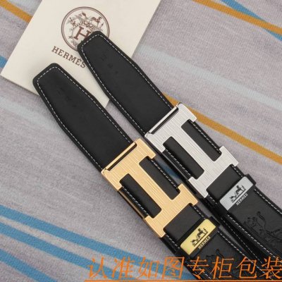腰带皮带：爱玛仕原单牛皮腰带 男款皮带：材质百分百头层牛皮腰带保证真皮皮带，专柜原单品质、做工精细，时尚大牌，送人自用首选包装： 请认准如图专柜包装赠送打孔器手