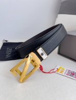 品名：杰尼亚. Ermenegiido Zelma. 腰带 自动带 皮带 型号：纯钢材质自动扣，头层牛皮自动带身，实物拍摄材料：百分百头层牛皮，保证真皮。24K