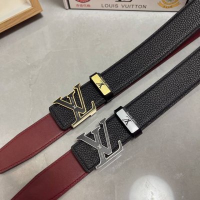 品名：Lv..路易..威登 材质：原单牛皮腰带 百分百头层牛皮腰带保证真皮，24K纯钢扣，专柜原单品质、做工精细，时尚大牌，送人自用首选 包装： 请认准如图专柜