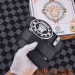 品名：范思哲 原单 材料：百分百头层牛皮腰带，保证真皮皮带，专柜原单品质、做工精细，送人自用首选包装： 请认准如图专柜包装，赠送打孔器，银联发票，宽度3.8Cm